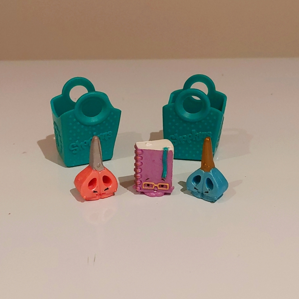 Special Edition Shopkins Toy Figures - Stationary with Polished Pearl Finish